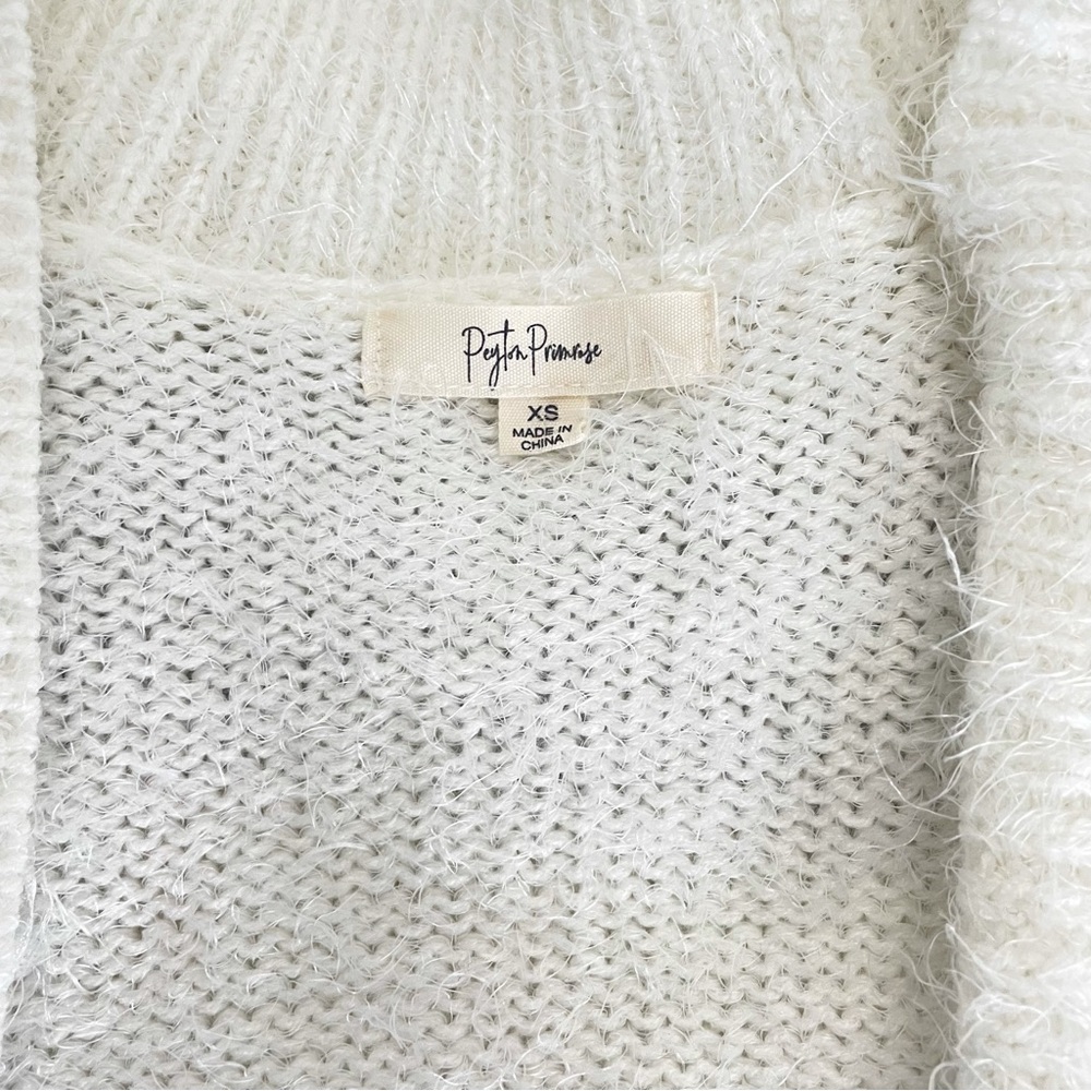 Peyton Primrose Open Front Striped Fuzzy Knit Car… - image 7